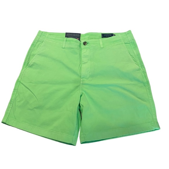 Vineyard Vines Other - Vineyard Vines Men’s 7” Flat Front Island Short Size 38 Waist Neon Green